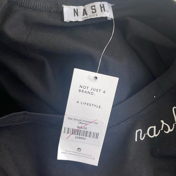 NWT Nashville Starstruck One Size Cropped T-Shirt - Picture 4 of 4